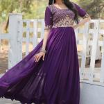 Georgette Readymade Floor Length Gow