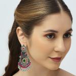 Beautiful Oxidized Silver Rhodium Polish Earrings for Festivals