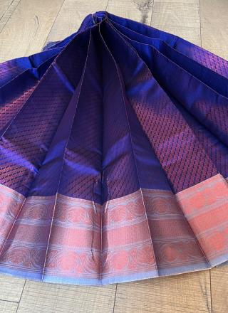 Hand-woven sari for women with blouse part 3030-D13