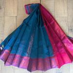 Hand-woven sari for women with blouse part 3030-D6