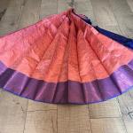 Hand-woven sari for women with blouse part 3030-D7