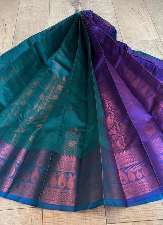 Hand-woven sari for women with blouse part 3030-D9