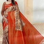 Designer Silk Saree with Blouse - Jivika Style