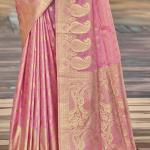 Silk Pink Festival Wear Weaving Saree